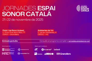 El futur del pòdcast en català es debat a les Jornades Espai Sonor Català