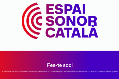 Es posa en marxa el web de l’associació Espai Sonor Català
